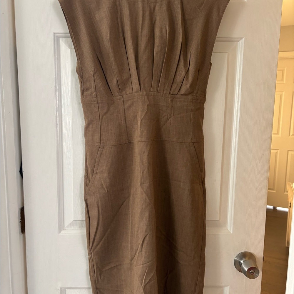 Banana Republic Tan Midi Dress